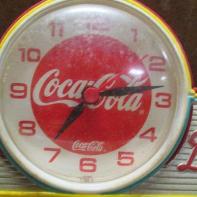 Coca Cola Family Drive In Sign Clock 