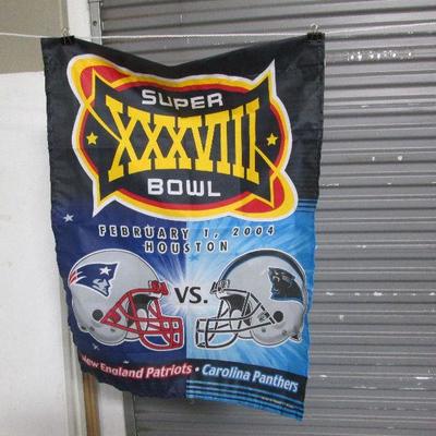 Super Bowl XXXVIII Banner Flag
