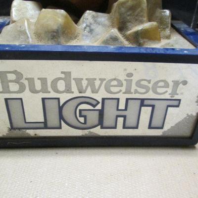 3D Budweiser Light Bottle Electric Beer Sign