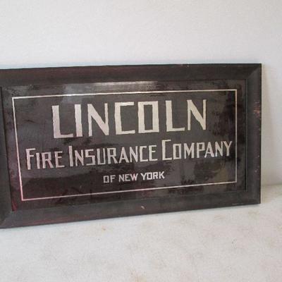Lincoln Fire Insurace Company Of New York Sign