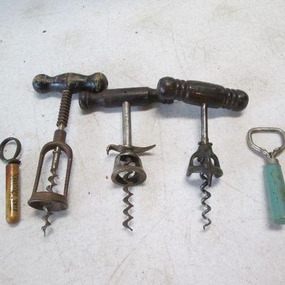 Various Cork Screws and Bottle Openers