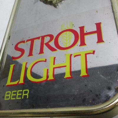 Stroh Light Beer Sign Lion 
