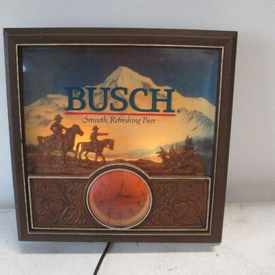 Busch Smooth Refreshing Beer Lighted Sign