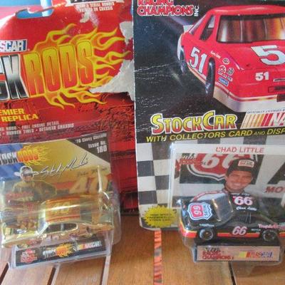 Lot # 20 -  Variety Nascar Cars With Cards