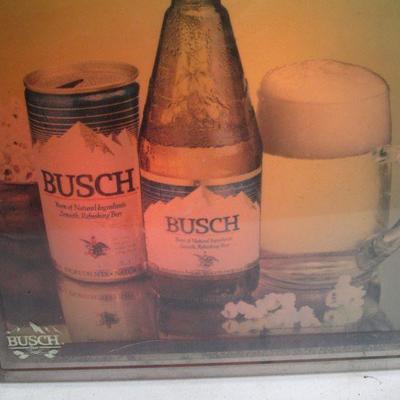 Busch Reach For A Beer Lighted Sign