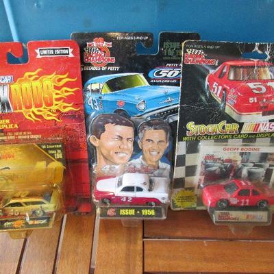 Lot # 22 -  Variety Nascar Cars With Cards