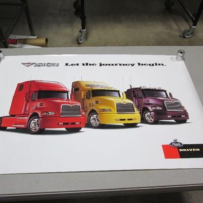 Journey Begins Mack Truck Poster