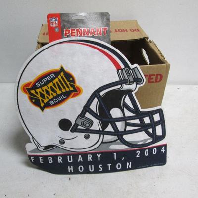 Super Bowl XXXVIII Houston - Felt Pennant