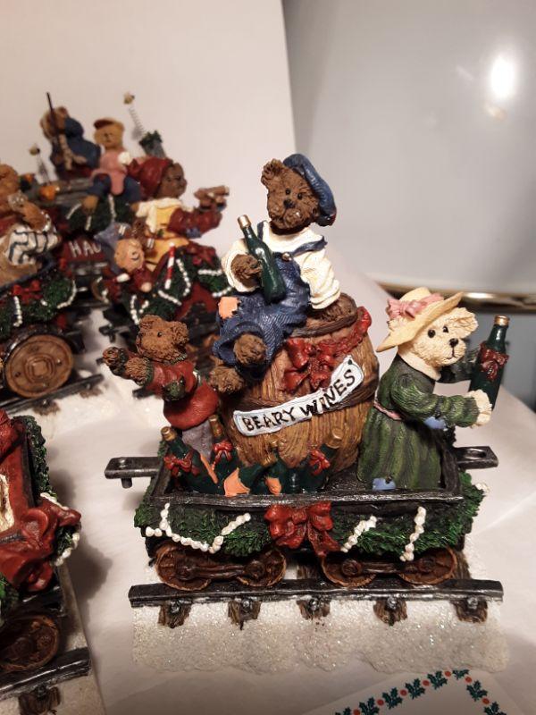 Boyds Bear Christmas Train Collection by Danbury Mint