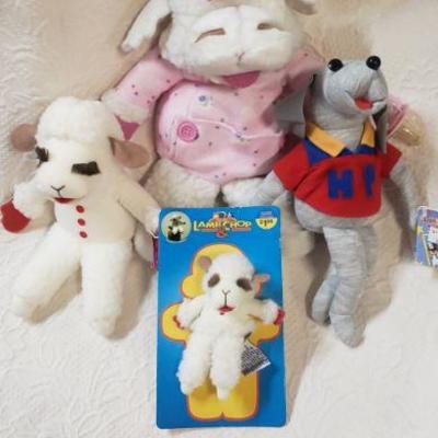 4 Pc Lamp Chop Plush Set most new with tags