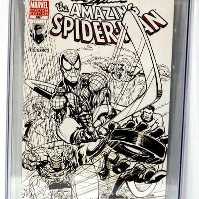 Amazing Spider-Man #667 Custom Edition Sketch Cover CGC 9.6 Signed by Neal Adams