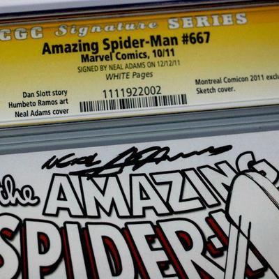 Amazing Spider-Man #667 Custom Edition Sketch Cover CGC 9.6 Signed by Neal Adams