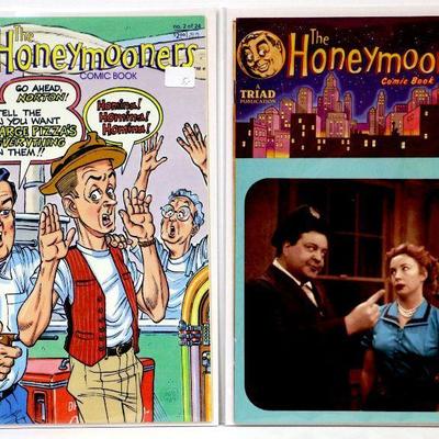 The Honeymooners #1 #2 Comic Books Set 1986 Triad publishing TV Show