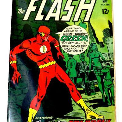 FLASH #188 Silver Age Comic Book - 1969 DC Comics