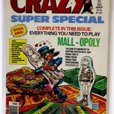 Vintage CRAZY Magazine Super Special #64 Marvel Comics 1980 High Grade