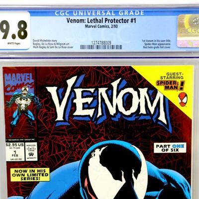 VENOM: Lethal Protector #1 CGC 9.8 Marvel Comic Book c. 1993