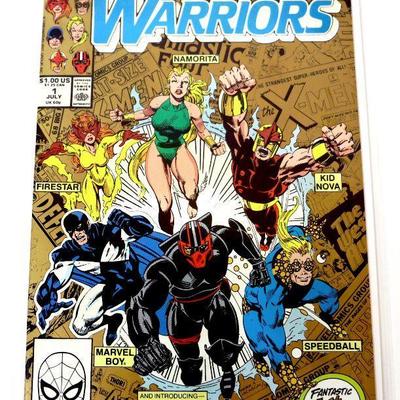 The New WARRIORS #1 Gold Cover 2nd Print Comic Book 1990 Marvel Comics