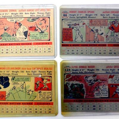 1956 Topps Baseball Cards Lot of 4 - 303