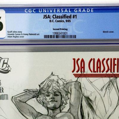 JSA: Classified #1 Power Girl Adam Hughes Cover Variants CGC Graded Comics Set