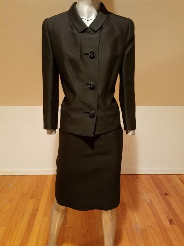 ARNOLD CONSTABLE 1940 Fifth Avenue gabardine wool skirt suit ...