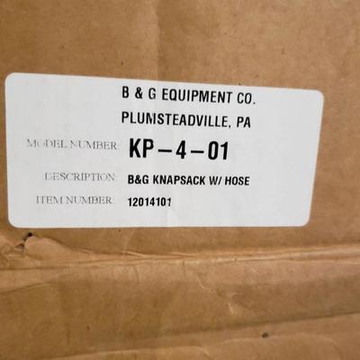 B&G Equipment Co. Knapsack Sprayer, NOS