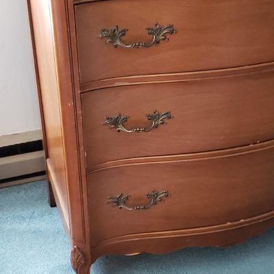 Vintage Wood Tall Dresser