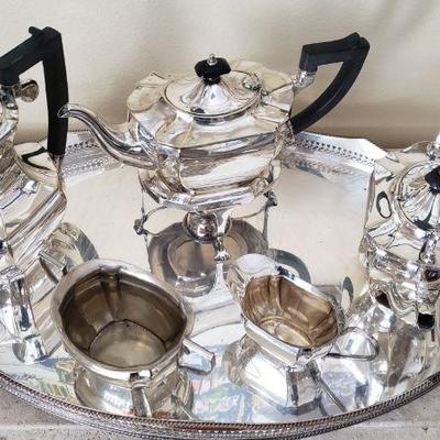 Sheffield Silver Plate Tea and Coffee serving
