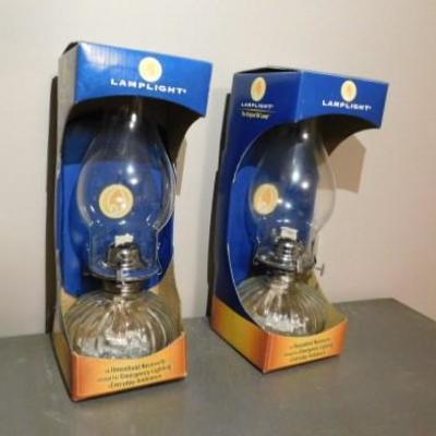 Set of New Lamp Light Glass Oil Lamps