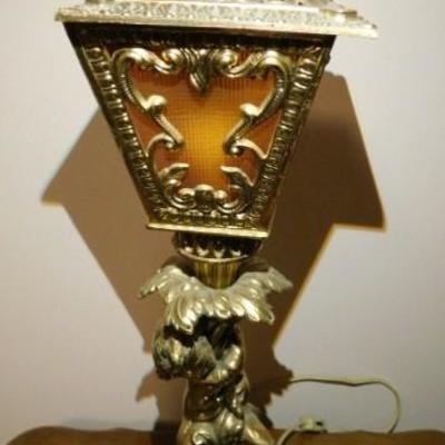Roccoco Style Cherub Lantern  Electric Lamp