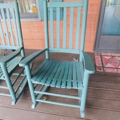 Wood Slat Porch Rocker (Chair One)