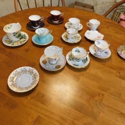 Entire Set of Tea Cups and Saucers 