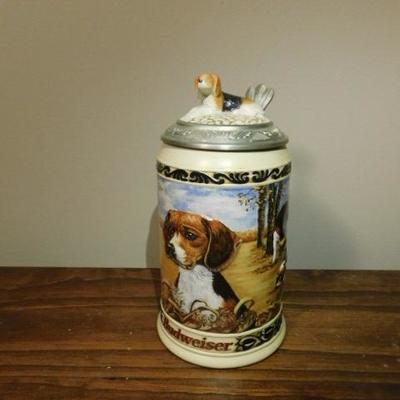 Budweiser Hunter Companion Series Ceramic Beagle Stein