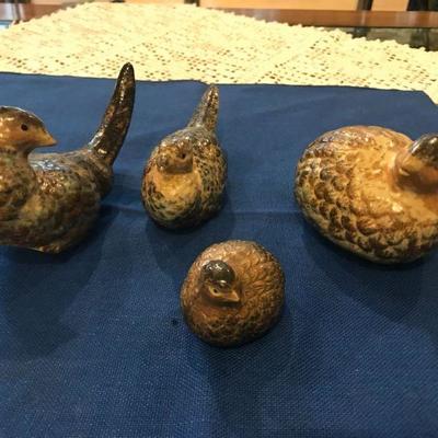 Set of 4 Ceramic Birds (Japan)