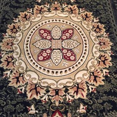  French Aubusson Design Round Rug 8X11