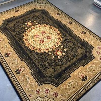  French Aubusson Design Round Rug 8X11