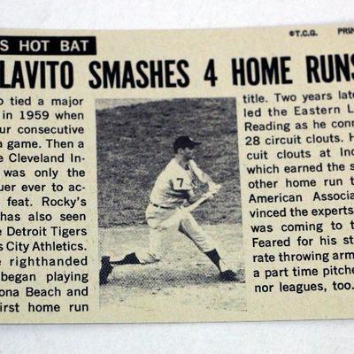 Rocky Colavito 1964 Topps Giants Baseball Card
