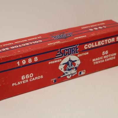 1988 SCORE MLB Baseball Cards Premier Edition Factory Complete Box