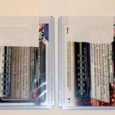 Gleyber Torres 2017 + 2018 Bowman Baseball Cards Set - Mint