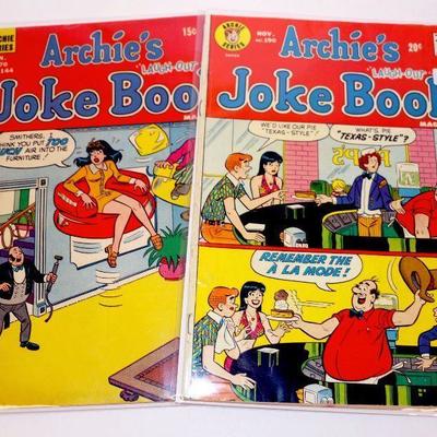 Archie's Joke Book #144 #190 Bronze Age Comic Books Set 1970/73 Archie Comics