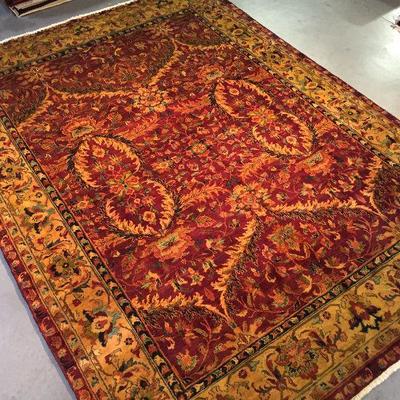 Exquisite Fine Antique Reproduction hand knotted Wool Area Rug 8X11