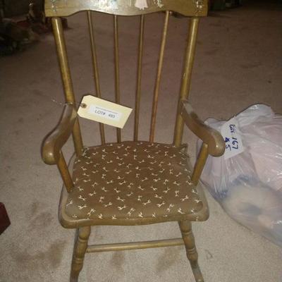 Lot 493 1/6 scale rocking chair