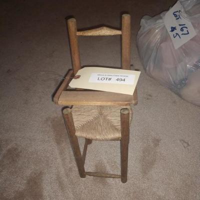 Lot 494 1/8 scale high chair