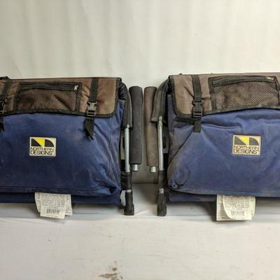 2 Foldable Stadium Seats with Multi-use Blankets, Northern Designs