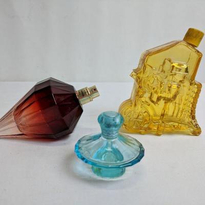3 Unique Perfume Glass Bottles