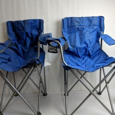 2 Blue Camp Chairs