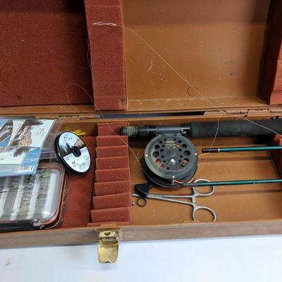 Fishing Rod & Case with Fishing Items, Fenwick Case