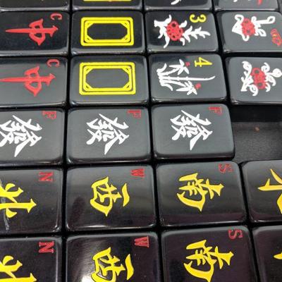 Black Mahjong Set SEE DESCRIPTION