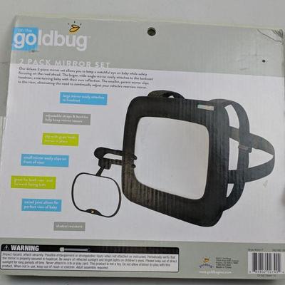 2 Pack Mirror Set, On the Goldbug Car Mirror for Baby - New