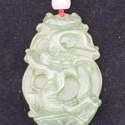 Chinese Jade Dragon Pendant
