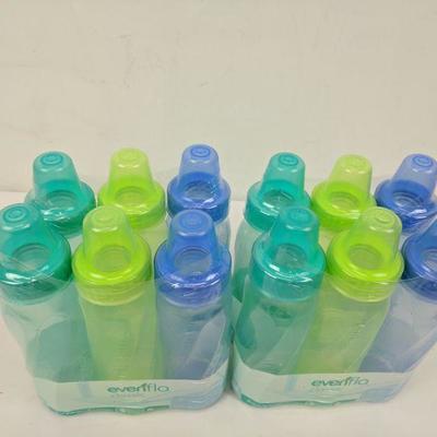 Evenflo Classic Baby Bottle 3-Packs (3-8oz, 4 Packs, 12 Total Bottles) - New